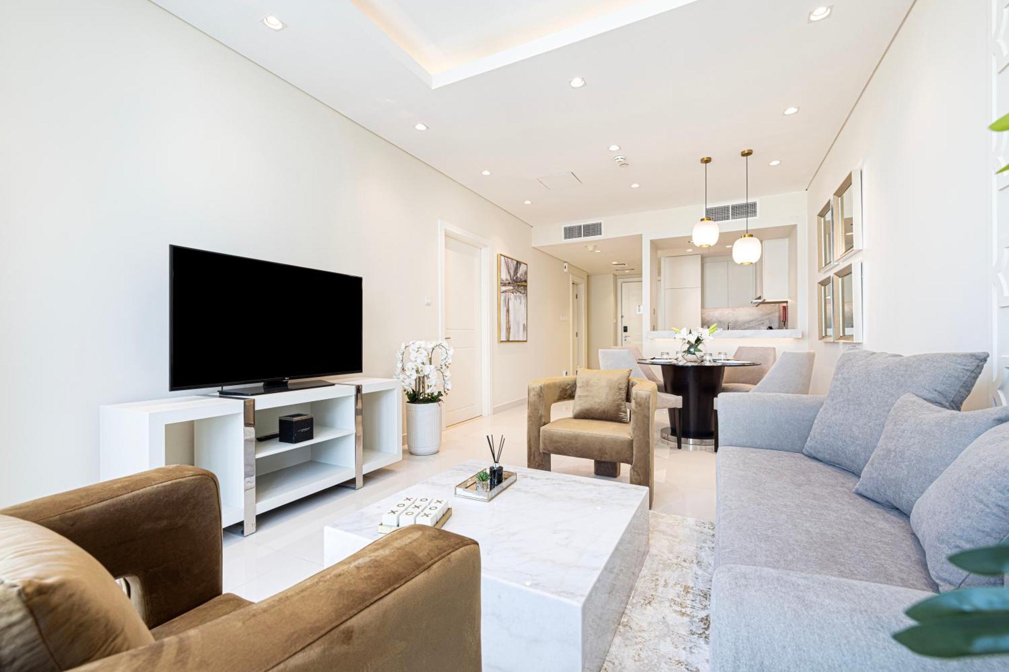 두바이 Magnificent - Damac Distinction Downtown 아파트 외부 사진